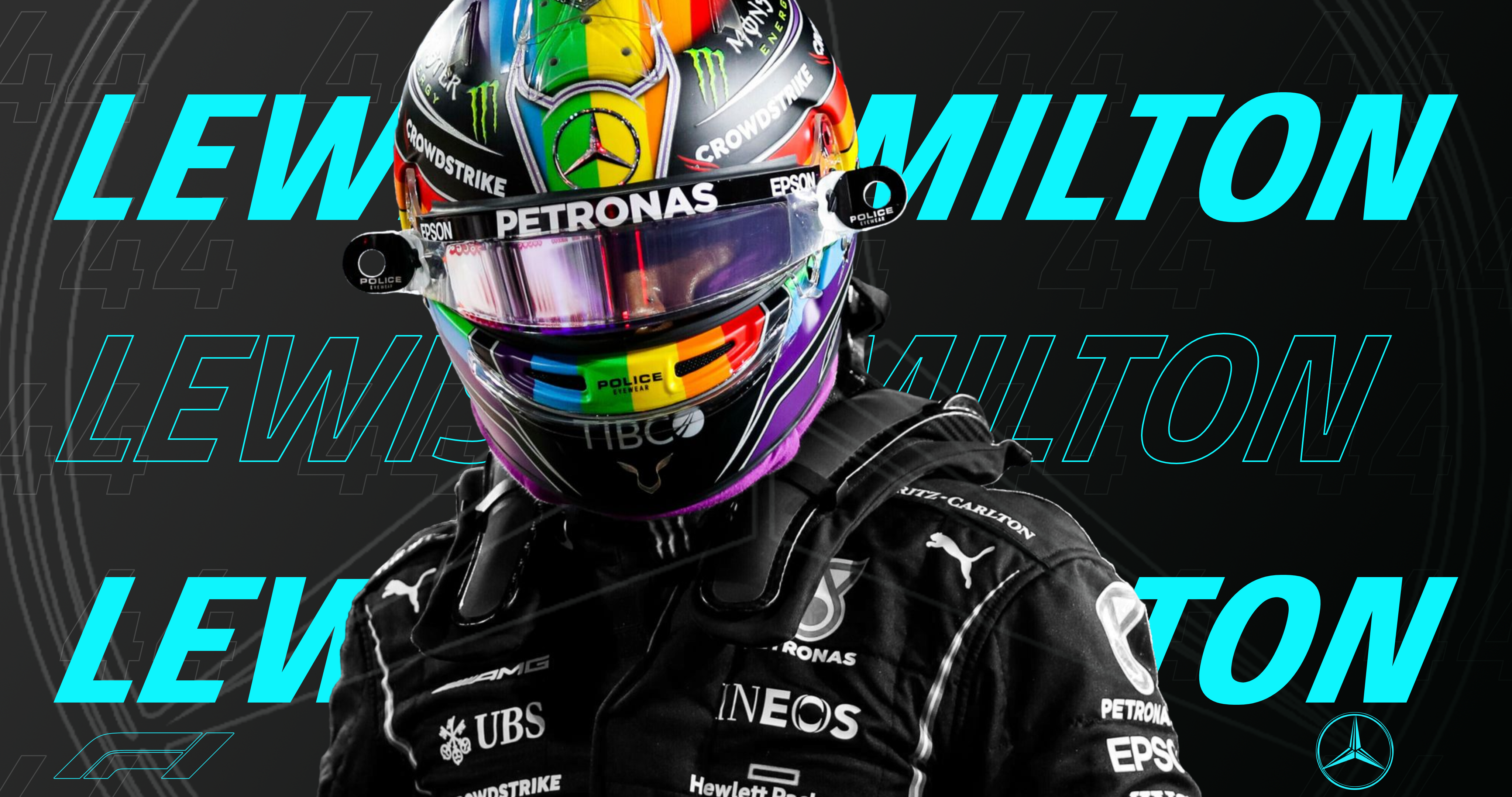 Mercedes-AMG PETRONAS F1 Teams' Lewis Hamilton Graphic, by KM Sports Designs (Me).